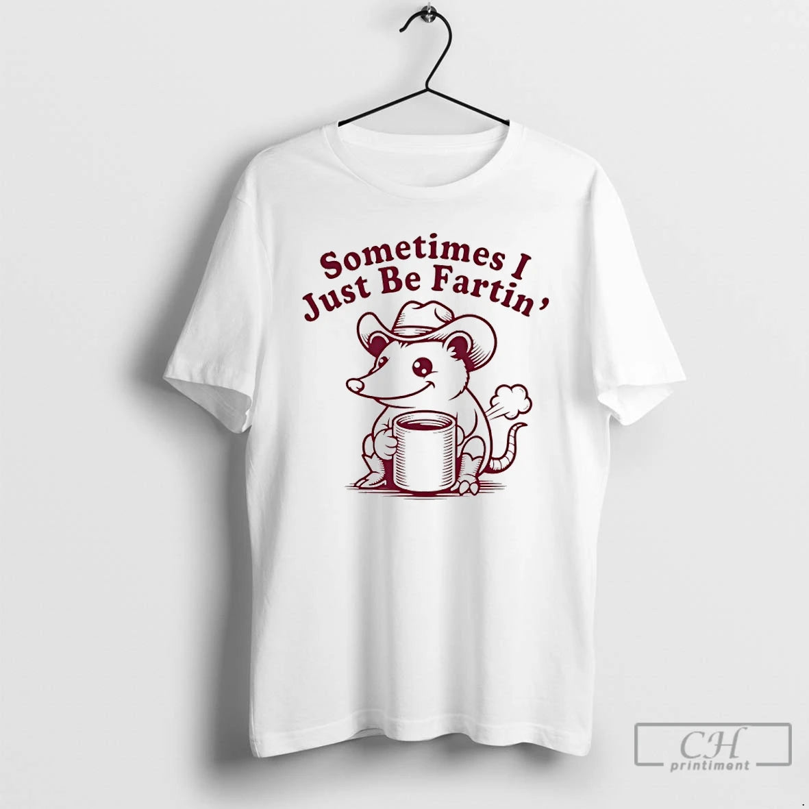 Premium Cowboy Possum Sometimes I Just Be Fartin T-Shirts, Hoodie, Sweatshirt | AU18TeeNovaLab.com