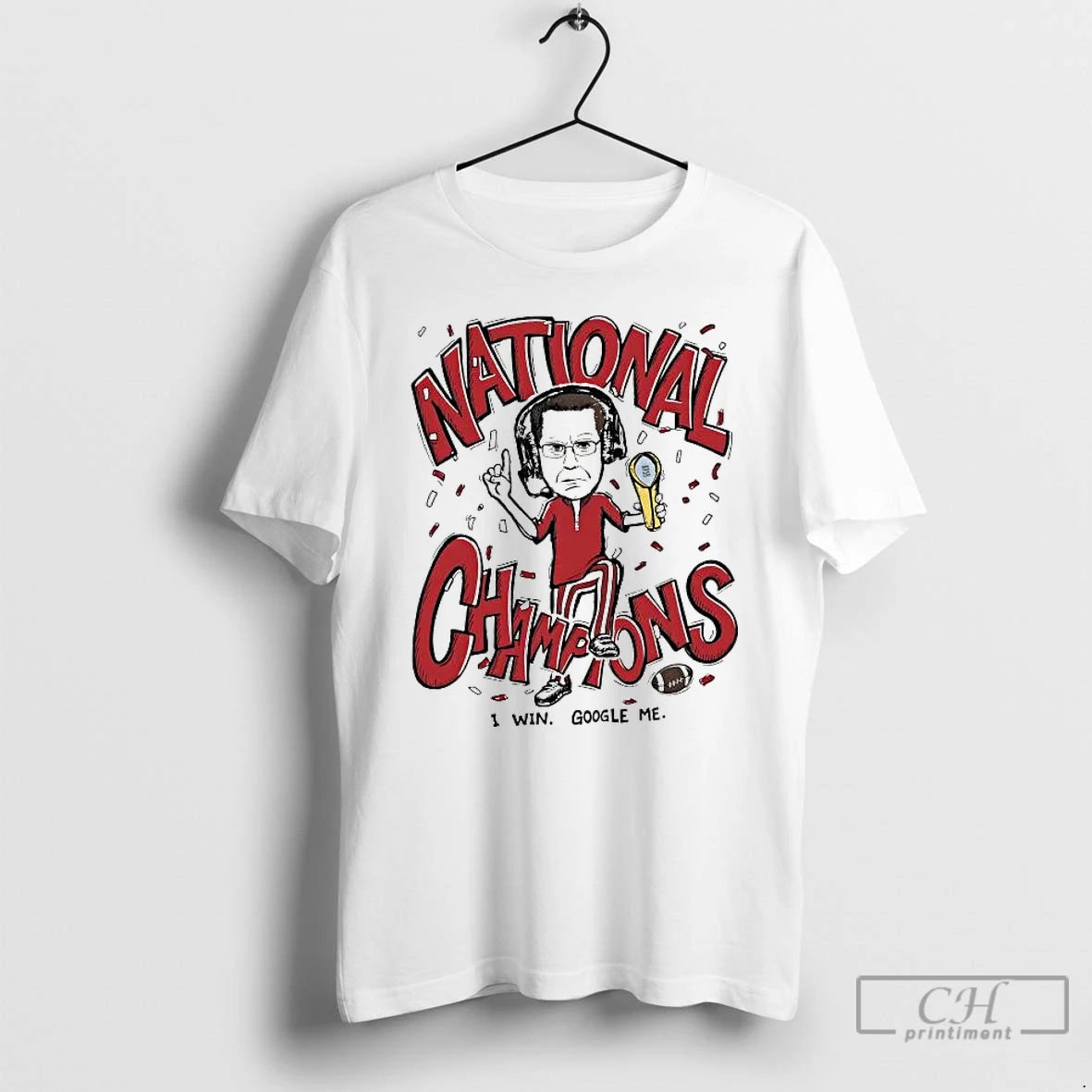 Premium Curt Cignetti National Champions I Win Google Me Caricature T-Shirts, Hoodie, Sweatshirt | AU18TeeNovaLab.com