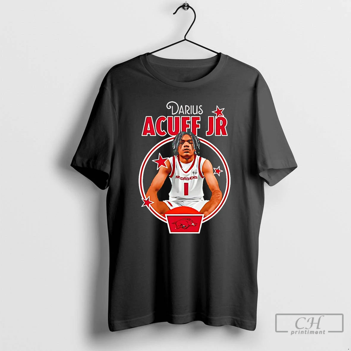 Premium Darius Acuff Jr Arkansas Razorbacks Portrait T-Shirts, Hoodie, Sweatshirt | AU18TeeNovaLab.com