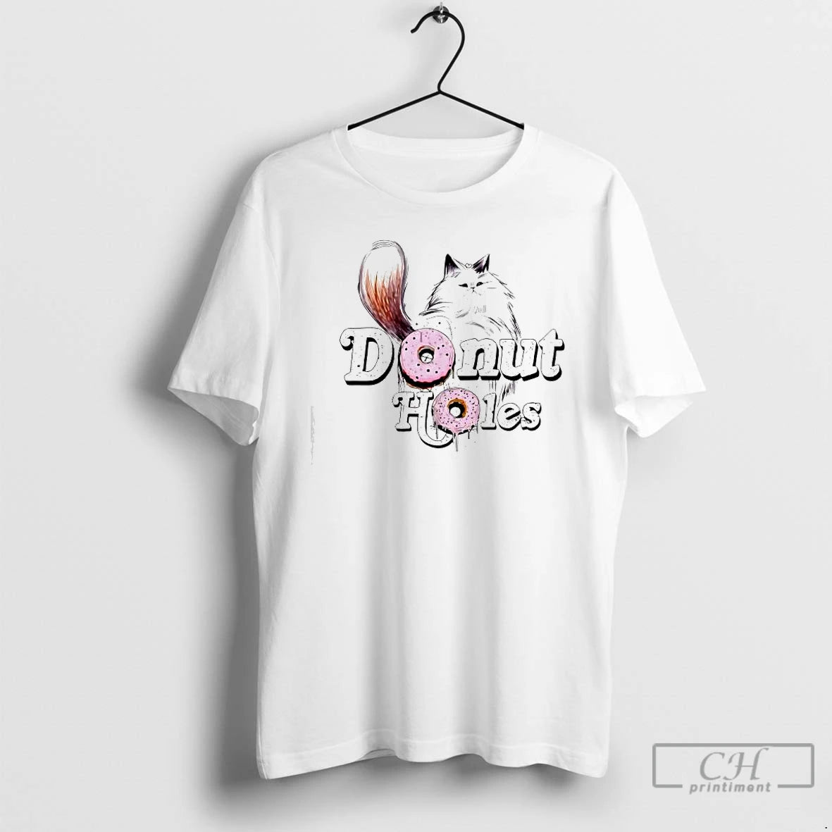 Premium Donut Holes Persian Cat Graphic T-Shirts, Hoodie, Sweatshirt | AU18TeeNovaLab.com