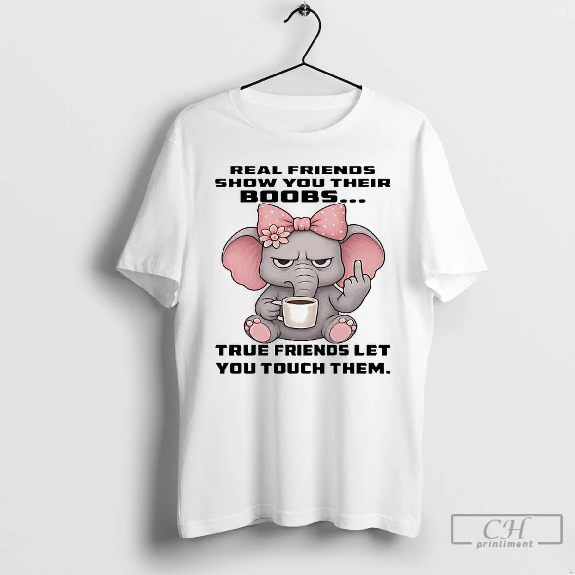 Premium Elephant Real Friends Show You Their Boobs T-Shirts, Hoodie, Sweatshirt | AU18TeeNovaLab.com