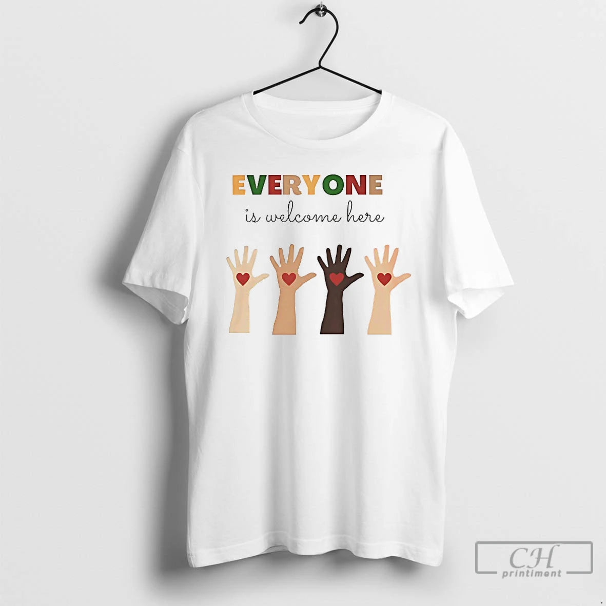 Premium Everyone Is Welcome Here T-Shirts, Hoodie, Sweatshirt | AU18TeeNovaLab.com