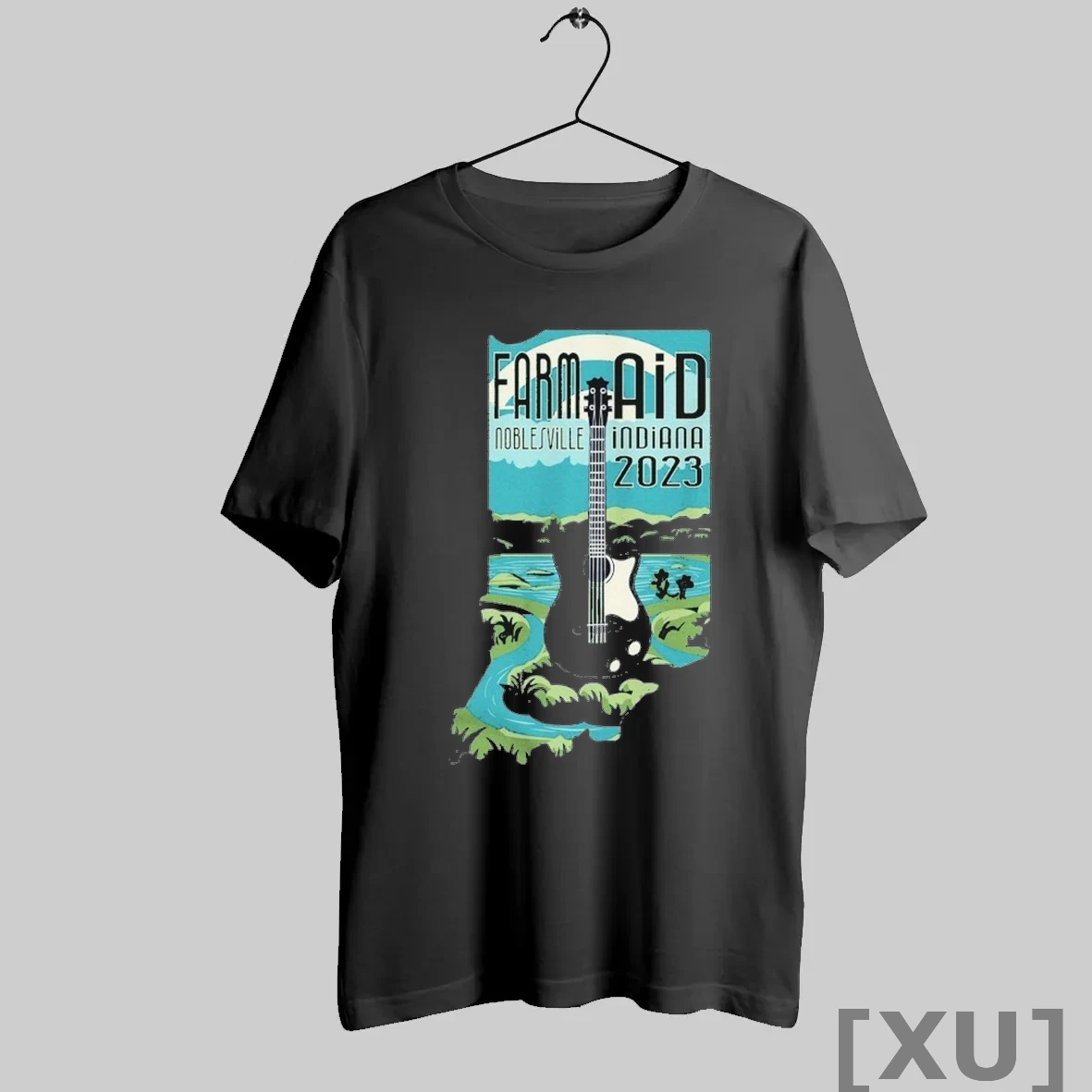 Premium Farm Aid 2023 Noblesville Indiana Waterways Guitar T Shirts