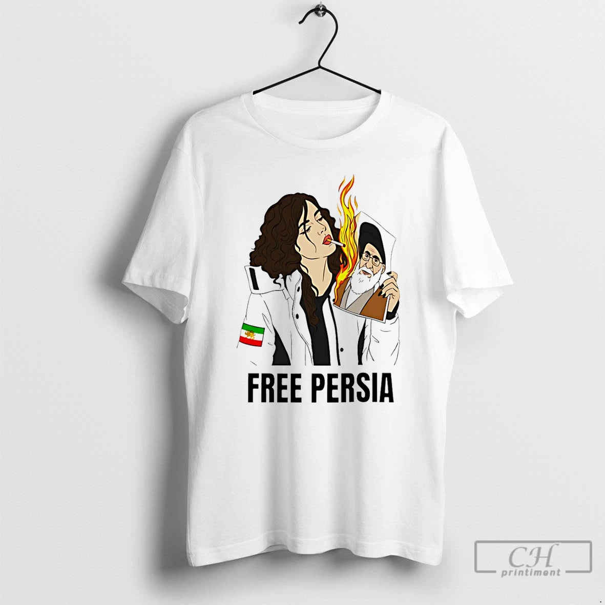 Premium Free Persia Protest Woman Life Freedom Iran Revolution T-Shirts, Hoodie, Sweatshirt | AU18TeeNovaLab.com