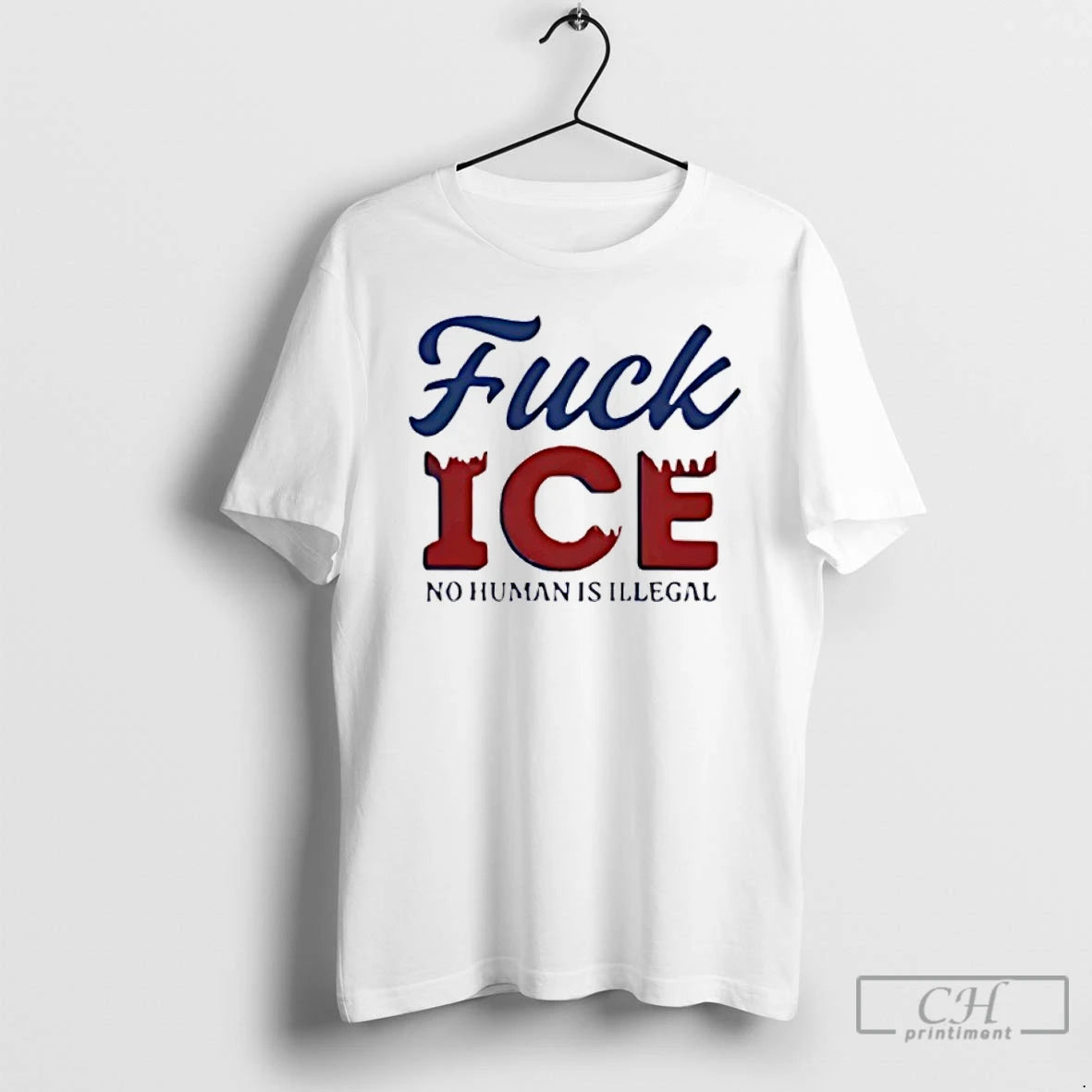 Premium Fuck Ice No Human Is Illegal T-Shirts, Hoodie, Sweatshirt | AU18TeeNovaLab.com