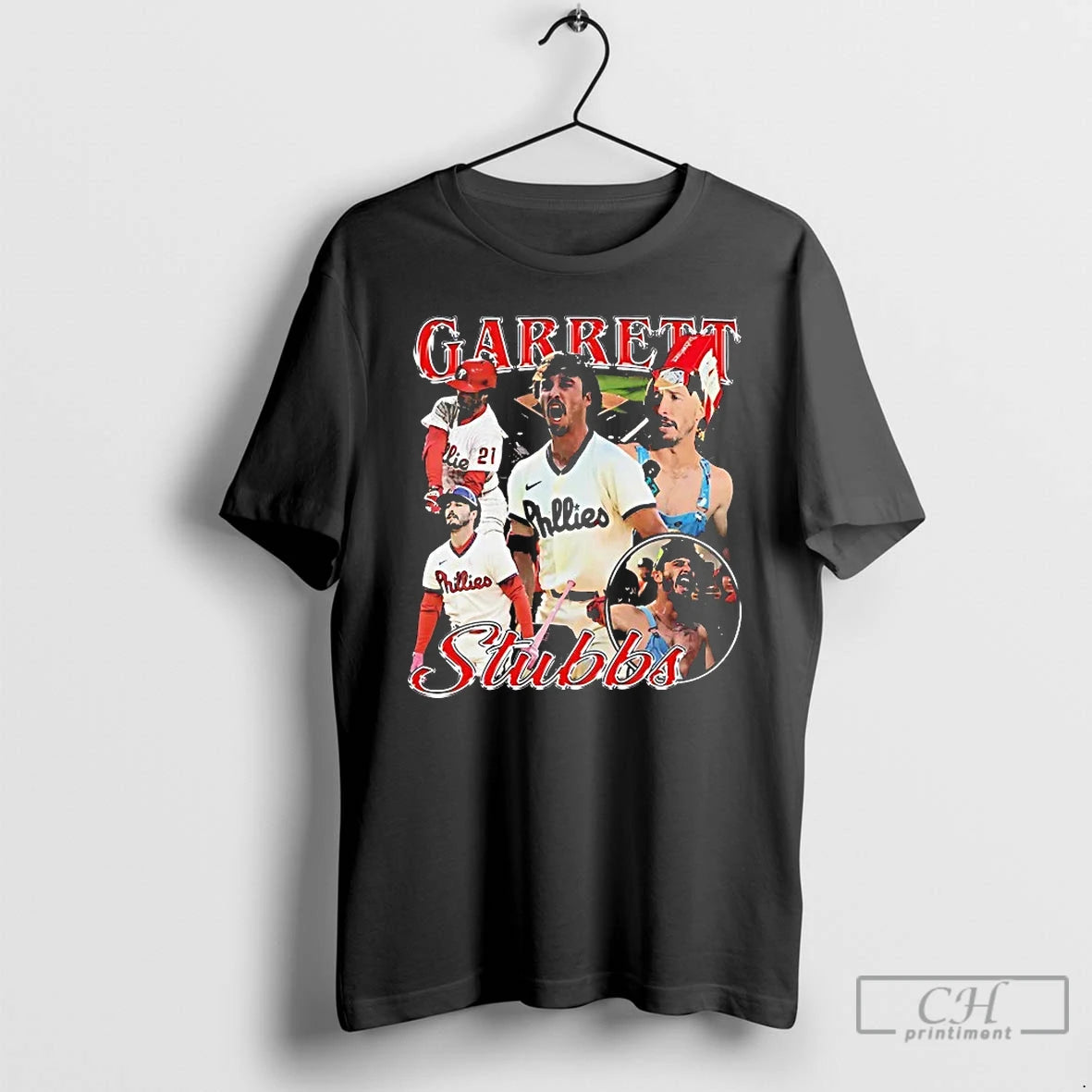 Premium Garett Stubbs Picture Collage Philadelphia Phillies T Shirts