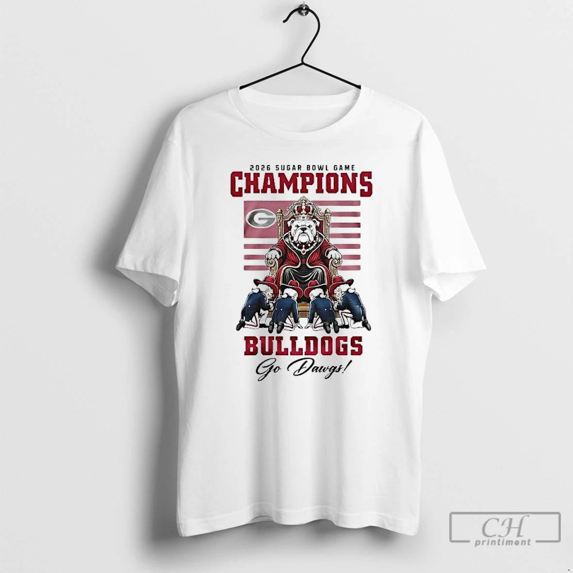 Premium Georgia Bulldogs 2026 Sugar Bowl Champions Go Dawgs Mascot King T-Shirts, Hoodie, Sweatshirt | AU18TeeNovaLab.com