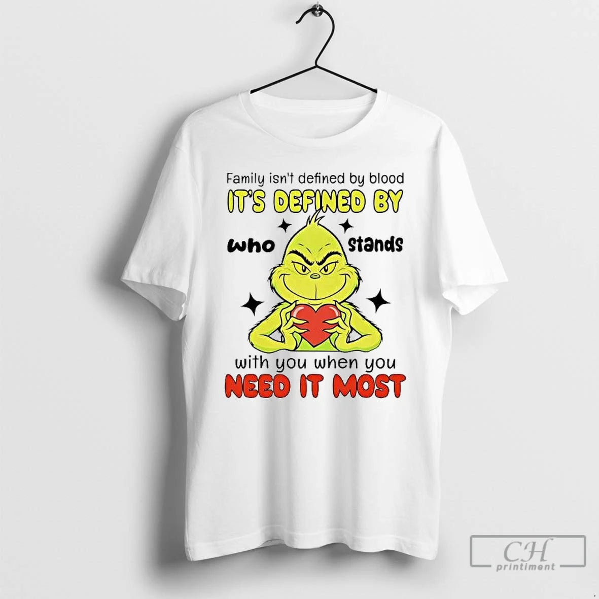 Premium Grinch Family Isnt Defined By Blood Its Defined T-Shirts, Hoodie, Sweatshirt | AU18TeeNovaLab.com