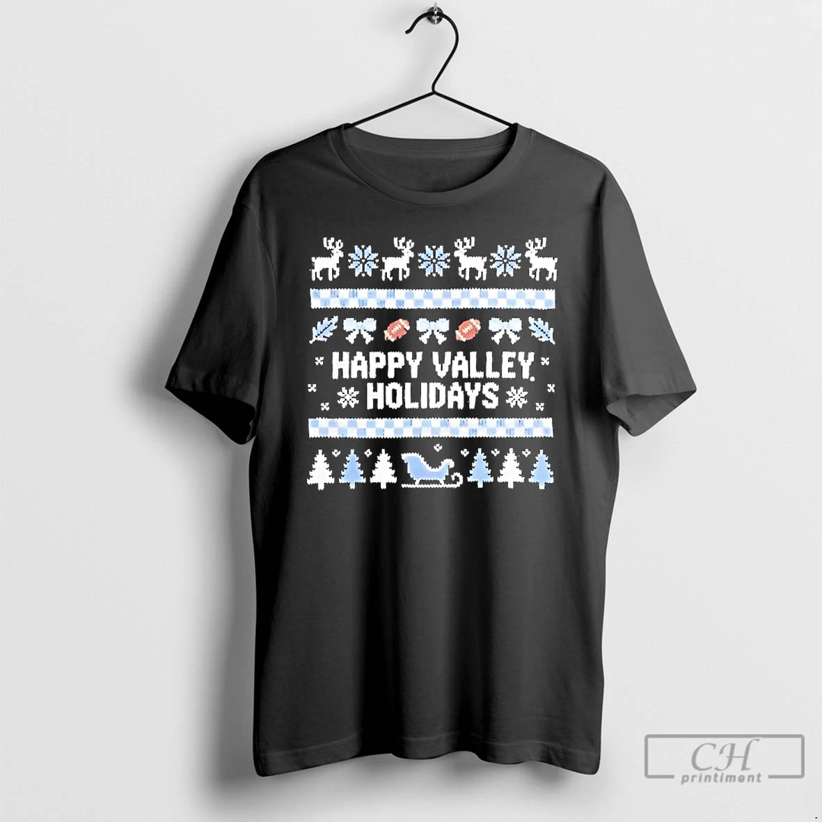Premium Happy Valley Holidays Christmas Ugly T-Shirts, Hoodie, Sweatshirt | AU18TeeNovaLab.com