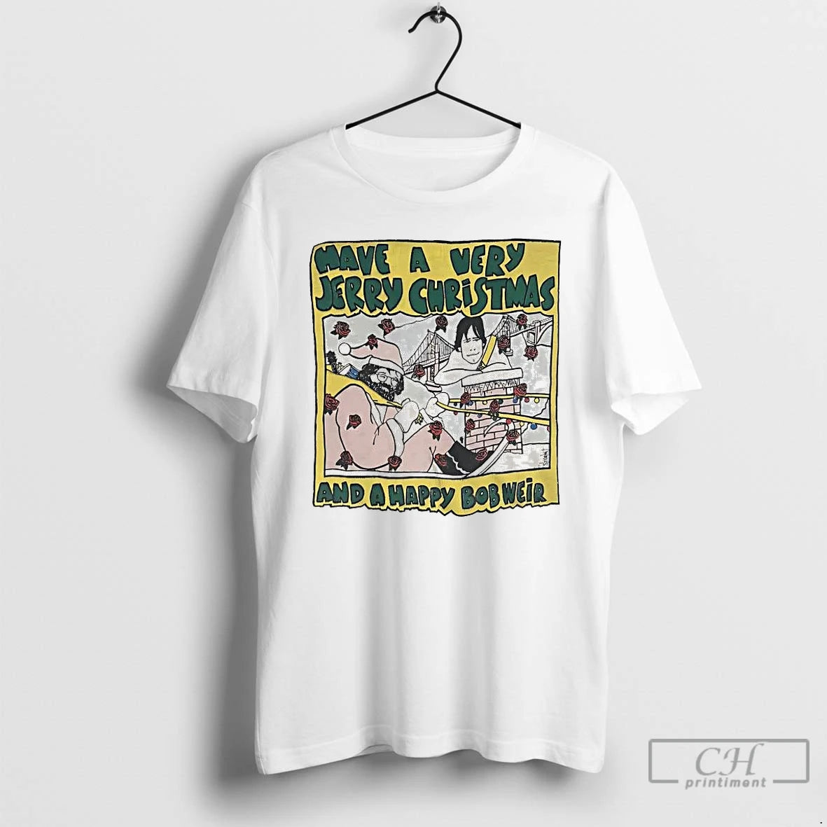 Premium Have A Very Jerry Christmas And A Happy Bob Weir T-Shirts, Hoodie, Sweatshirt | AU18TeeNovaLab.com