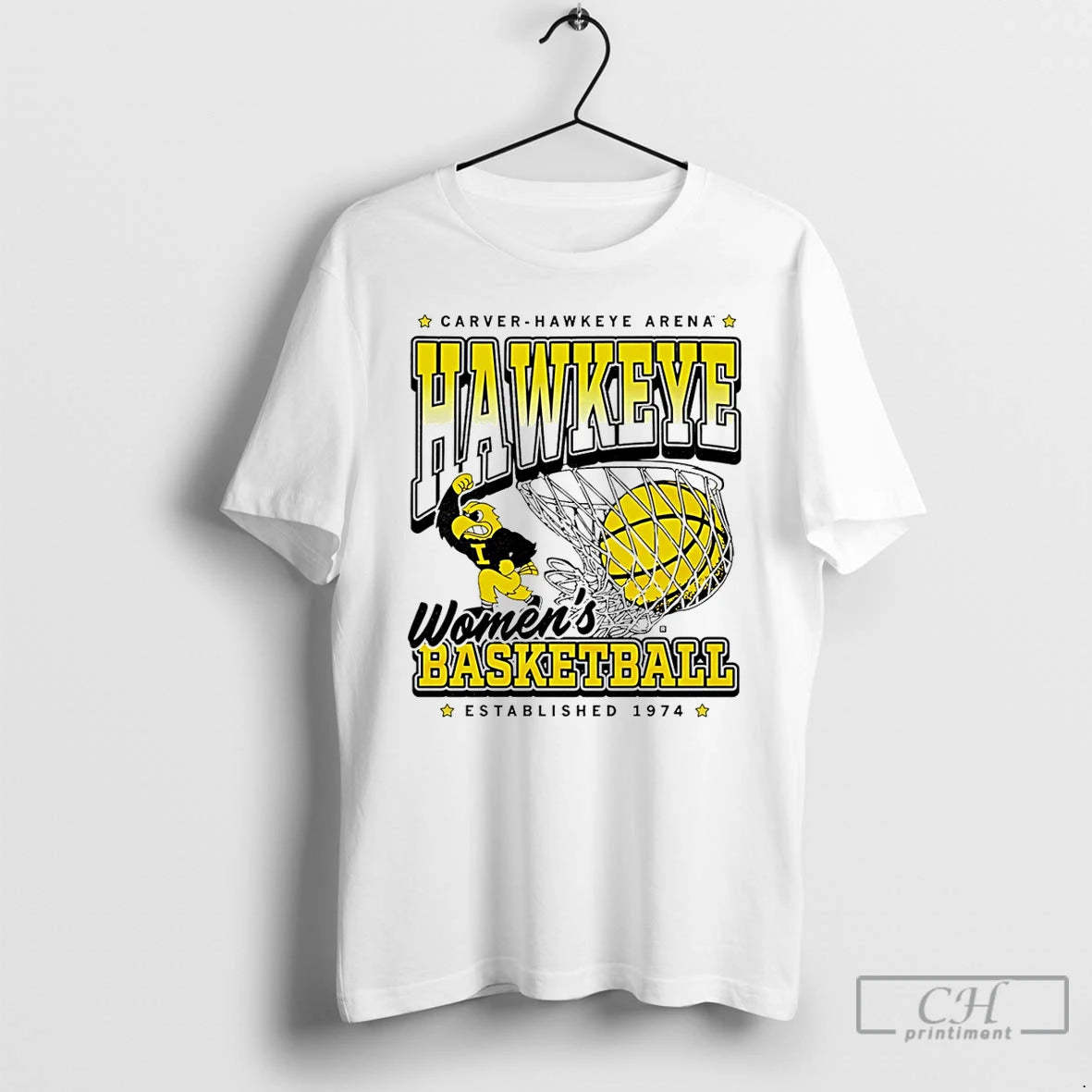 Premium Hawkeye Womens Basketball Established 1974 Carver Hawkeye Arena T-Shirts, Hoodie, Sweatshirt | AU18TeeNovaLab.com