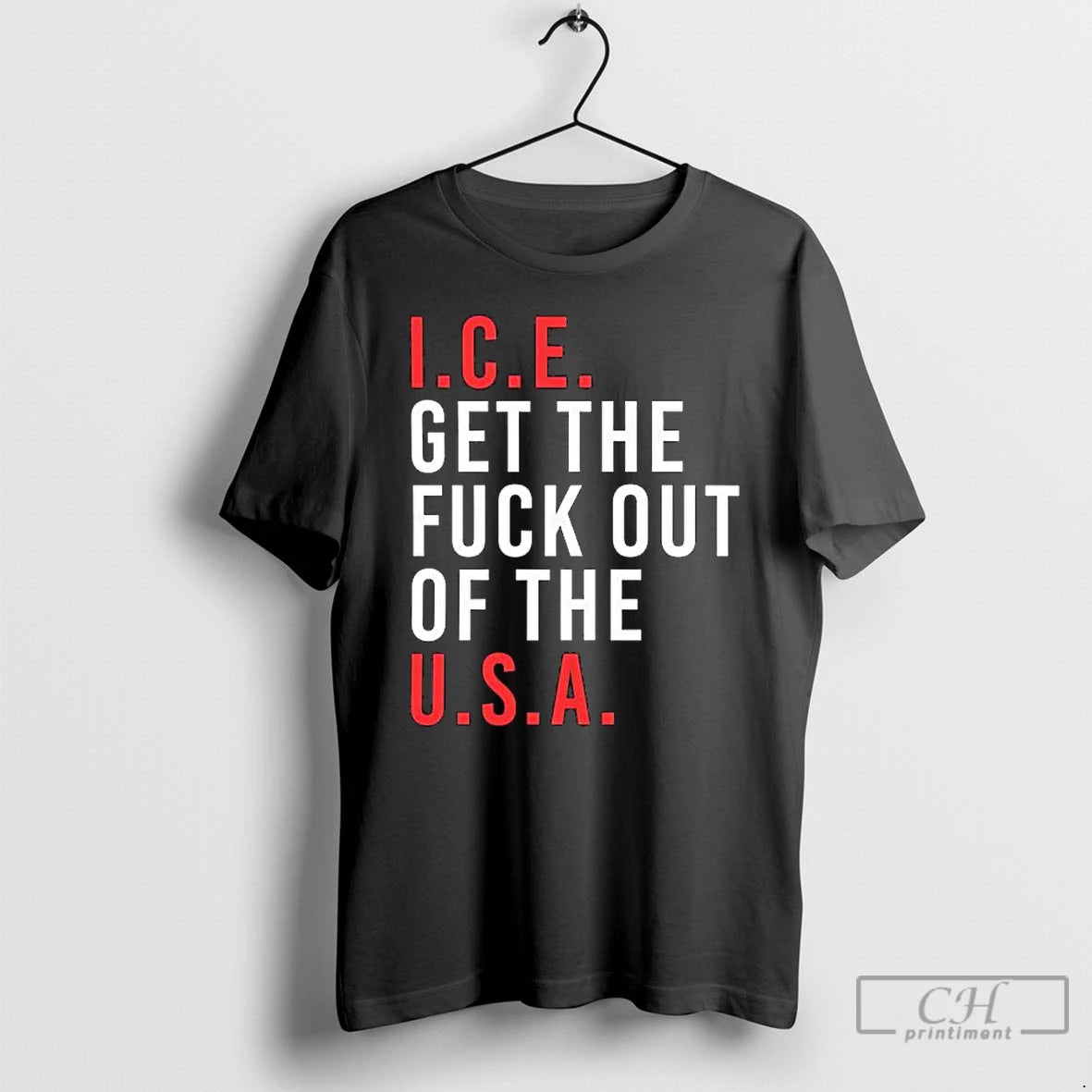 Premium Ice Get The Fuck Out Of The Usa T-Shirts, Hoodie, Sweatshirt | AU18TeeNovaLab.com