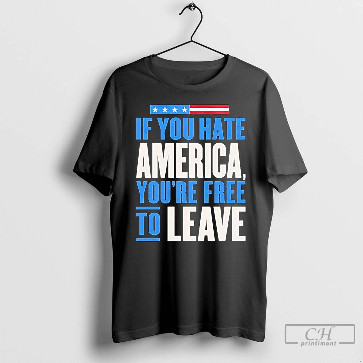 Premium If You Hate America Youre Free To Leave T-Shirts, Hoodie, Sweatshirt | AU18TeeNovaLab.com