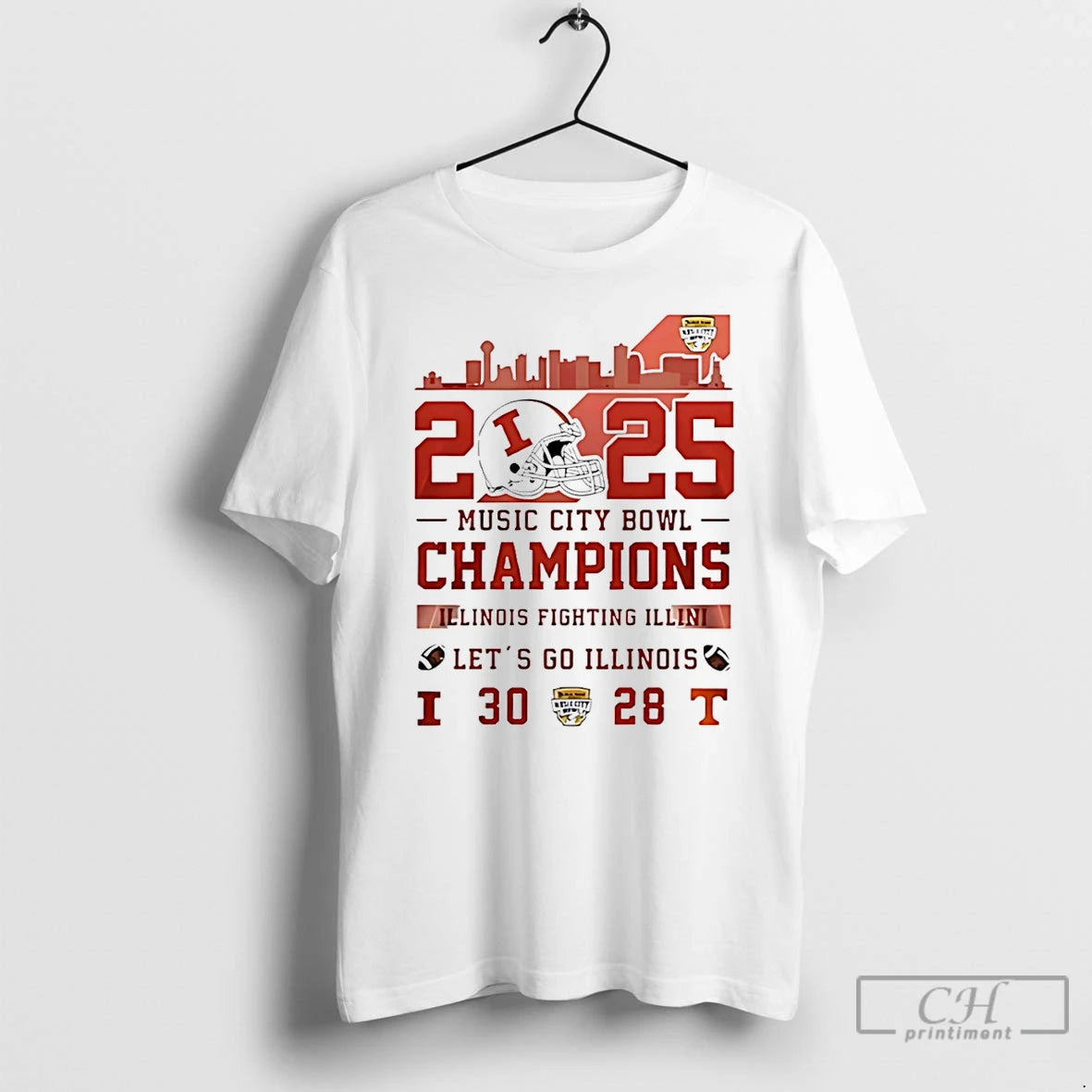 Premium Illinois Football 2025 Music City Bowl Champions Lets Go Illinois T-Shirts, Hoodie, Sweatshirt | AU18TeeNovaLab.com