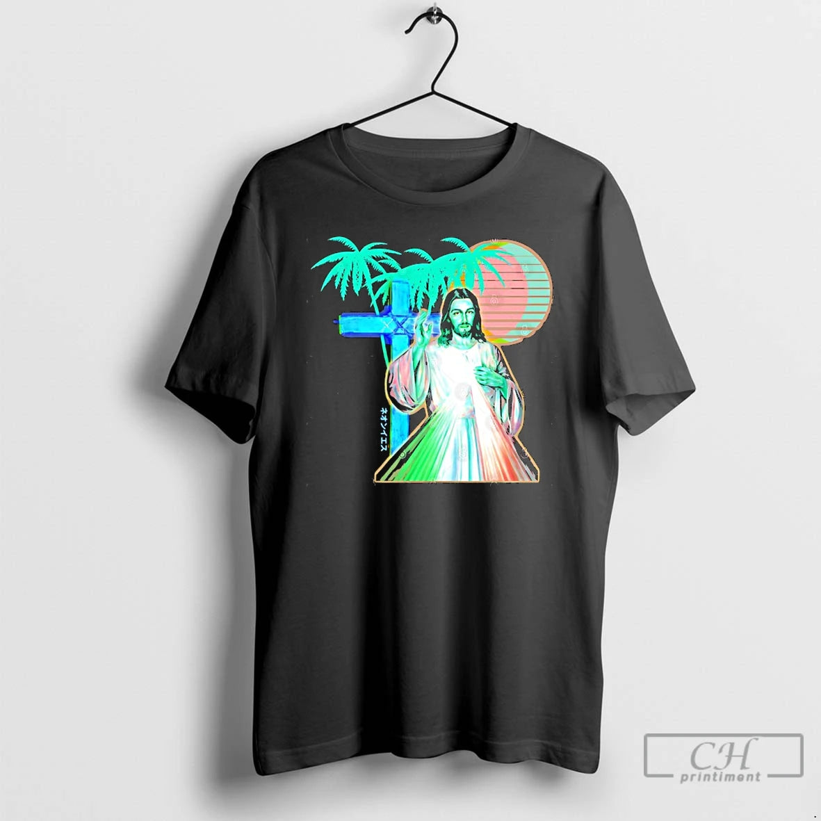 Premium Jesus Vaporwave Aesthetic Synthwave T-Shirts, Hoodie, Sweatshirt | AU18TeeNovaLab.com