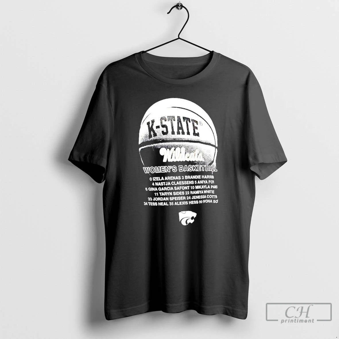 Premium K State Wildcats Womens Basketball Players Listed Name T-Shirts, Hoodie, Sweatshirt | AU18TeeNovaLab.com
