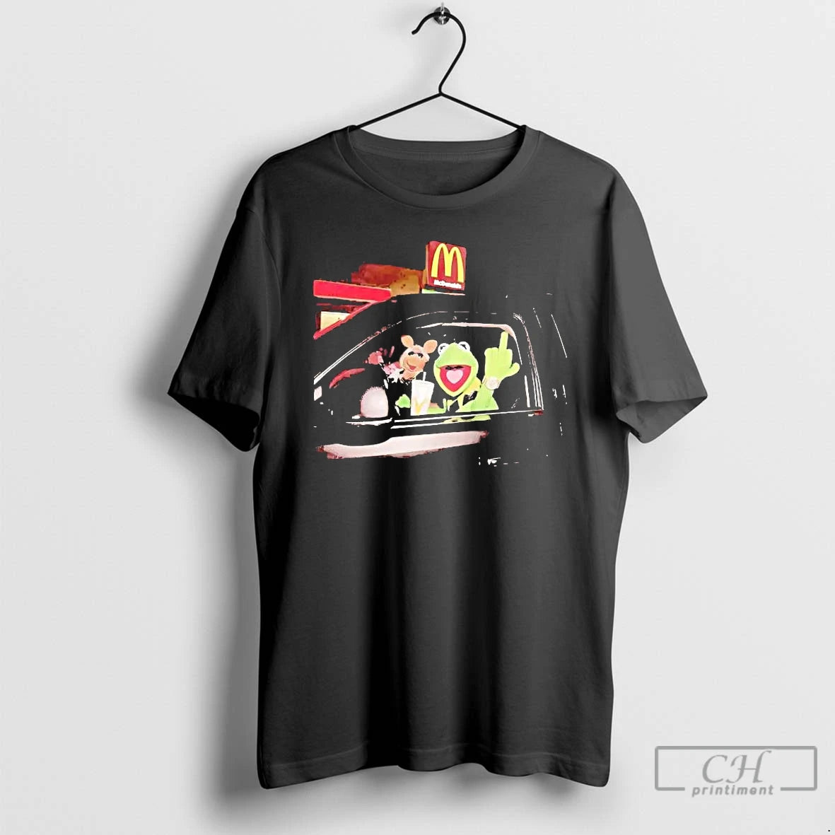 Premium Kermit The Frog Middle Finger Mcdonalds T-Shirts, Hoodie, Sweatshirt | AU18TeeNovaLab.com