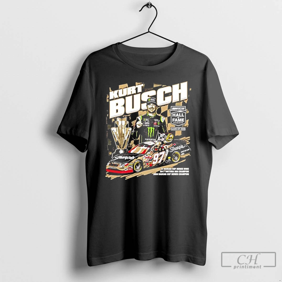 Premium Kurt Busch 2026 Hall Of Fame T-Shirts, Hoodie, Sweatshirt | AU18TeeNovaLab.com