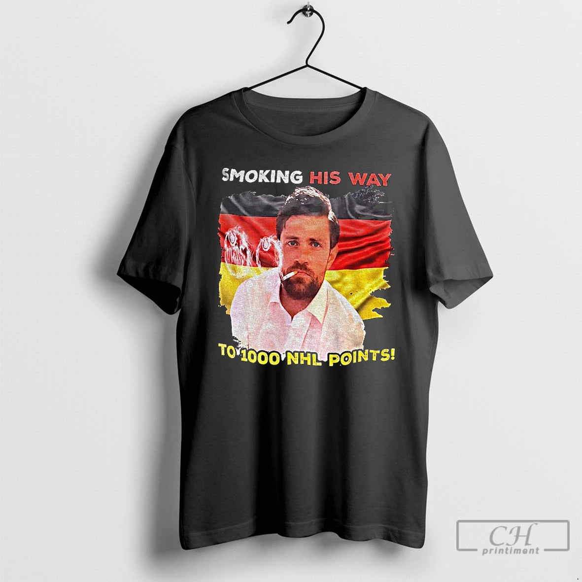 Premium Leon Draisaitl Wearing Smoking His Way To 1000 Nhl Points T-Shirts, Hoodie, Sweatshirt | AU18TeeNovaLab.com