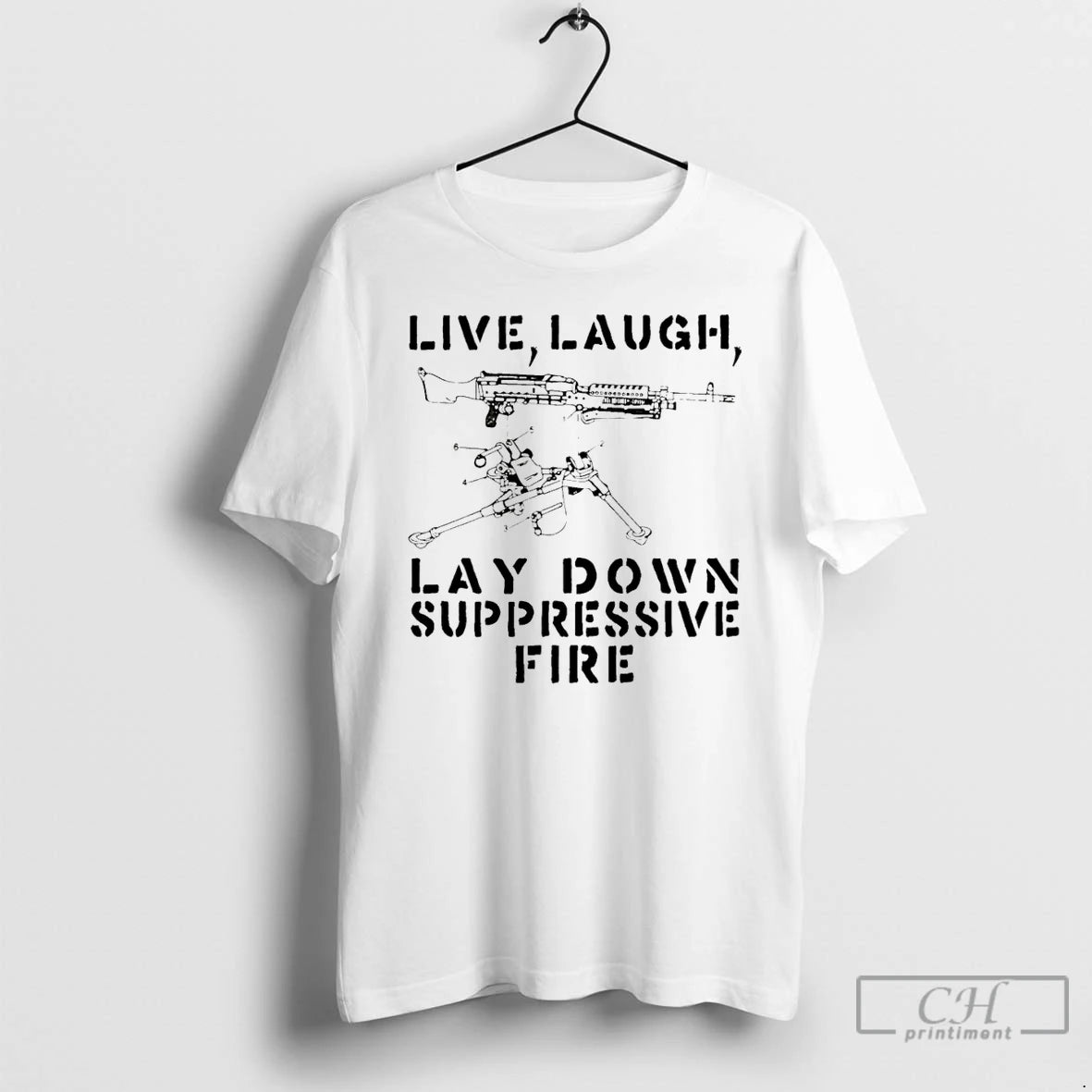 Premium Live Laugh Lay Down Suppressivw Fire T-Shirts, Hoodie, Sweatshirt | AU18TeeNovaLab.com