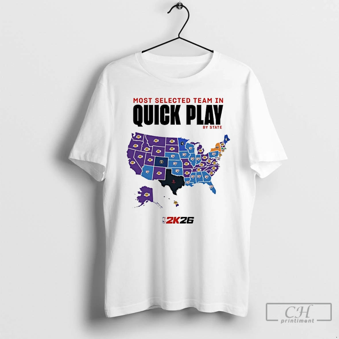 Premium Los Angeles Lakers Most Selected Team In Quick Play By State Nba 2k26 T-Shirts, Hoodie, Sweatshirt