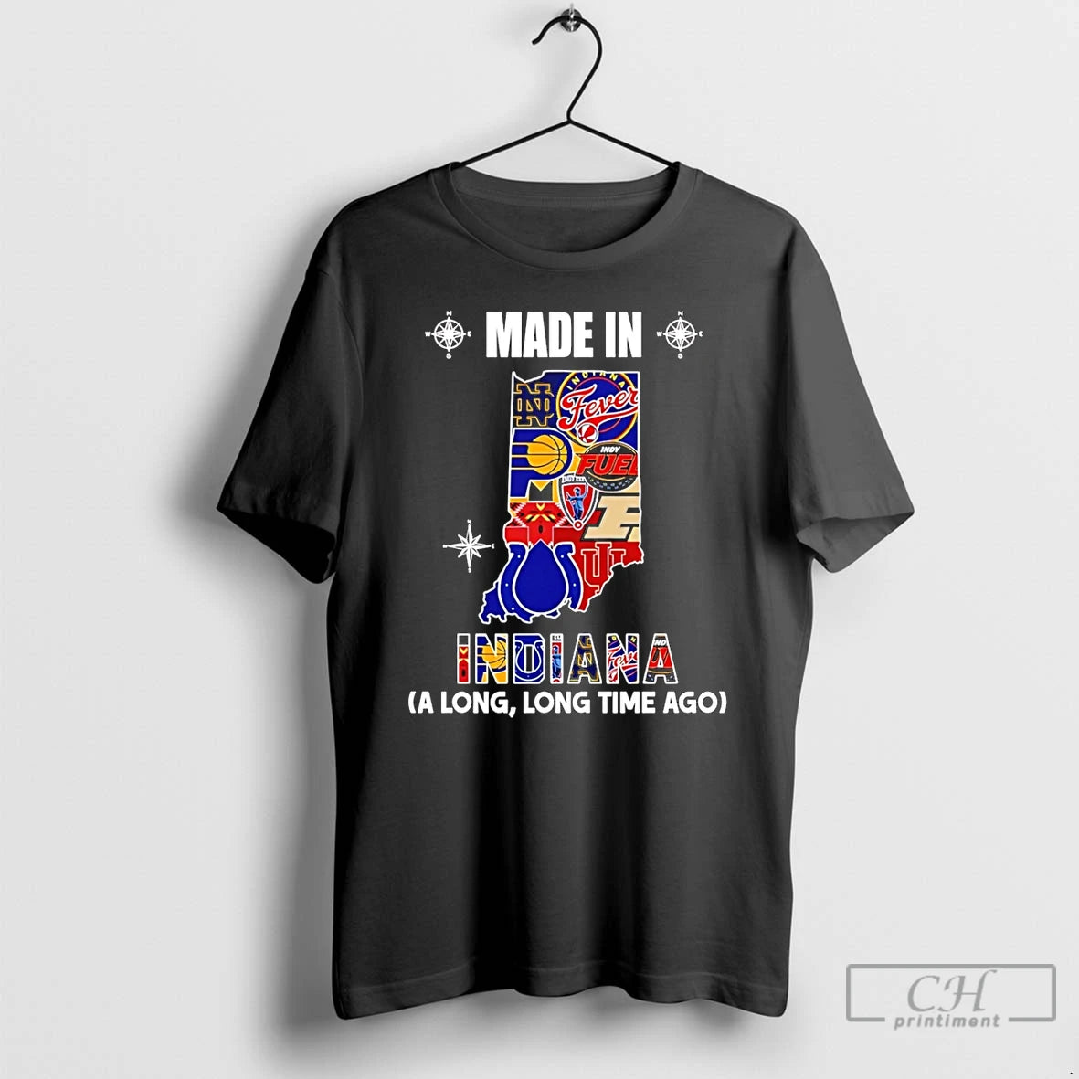 Premium Made In Indiana A Long Long Time Ago State T-Shirts, Hoodie, Sweatshirt | AU18TeeNovaLab.com