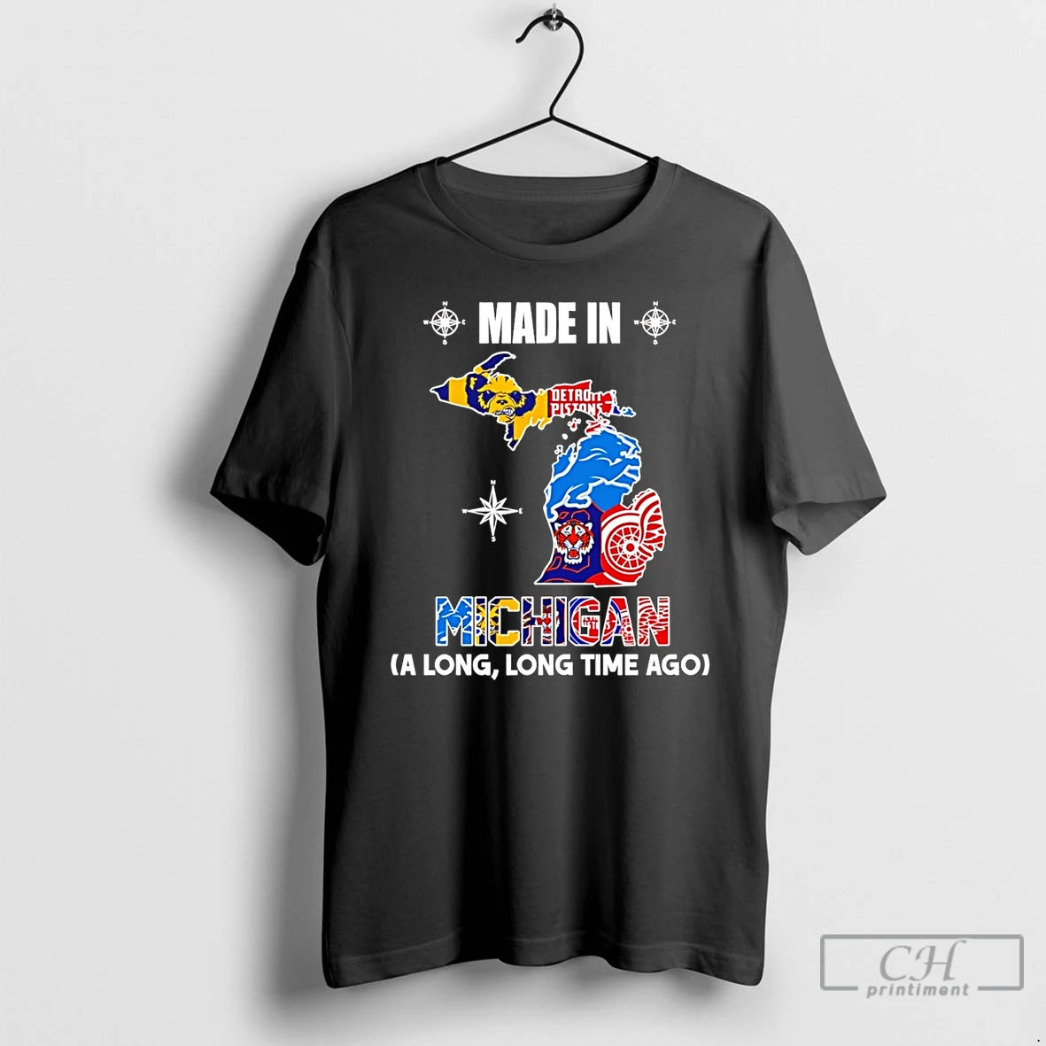 Premium Made In Michigan A Long Long Time Ago State T-Shirts, Hoodie, Sweatshirt | AU18TeeNovaLab.com