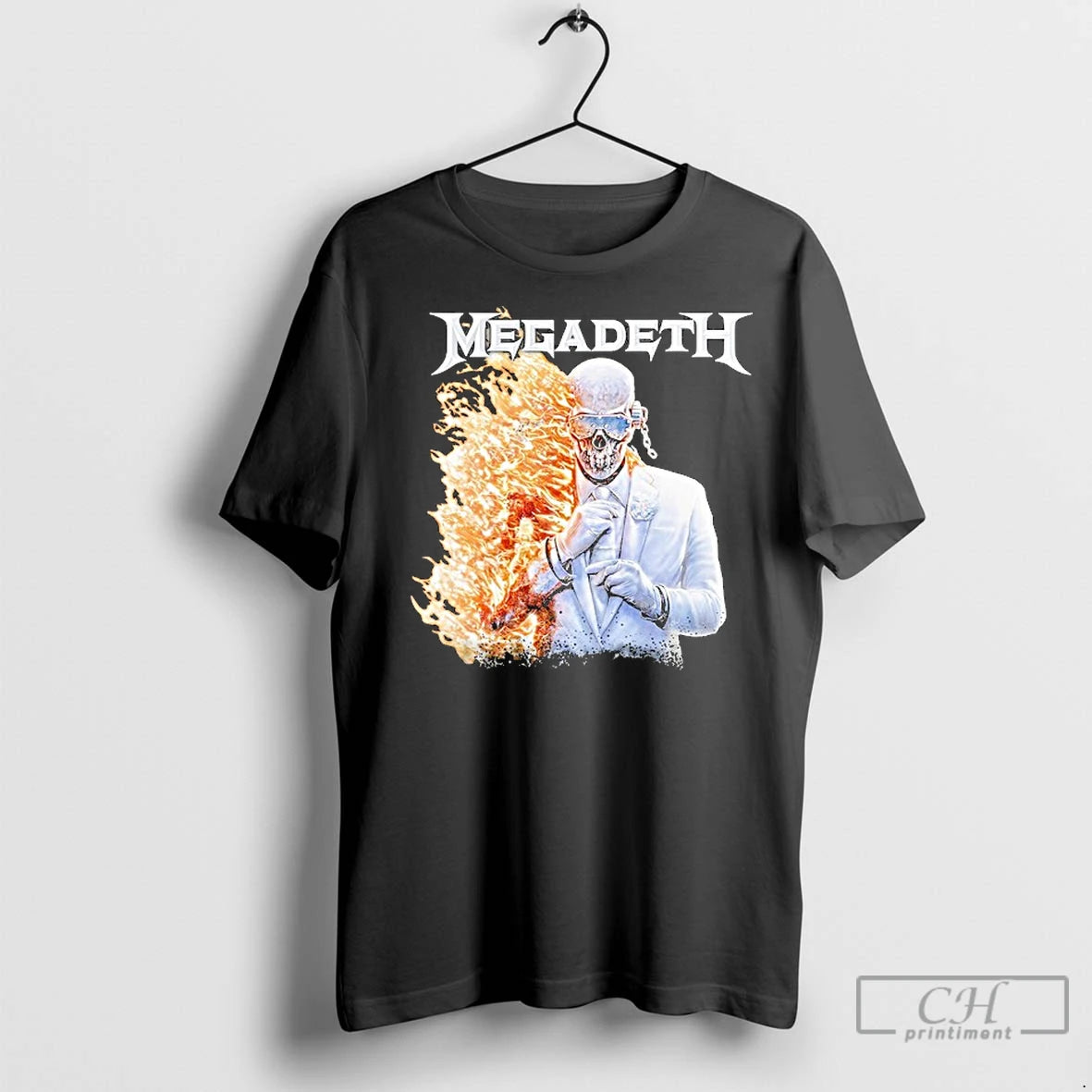 Premium Megadeth Flame Vic T-Shirts, Hoodie, Sweatshirt | AU18TeeNovaLab.com