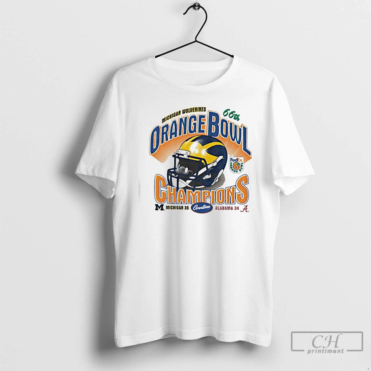 Premium Michigan Wolverines Orange Bowl History Champions 66th T-Shirts, Hoodie, Sweatshirt | AU18TeeNovaLab.com