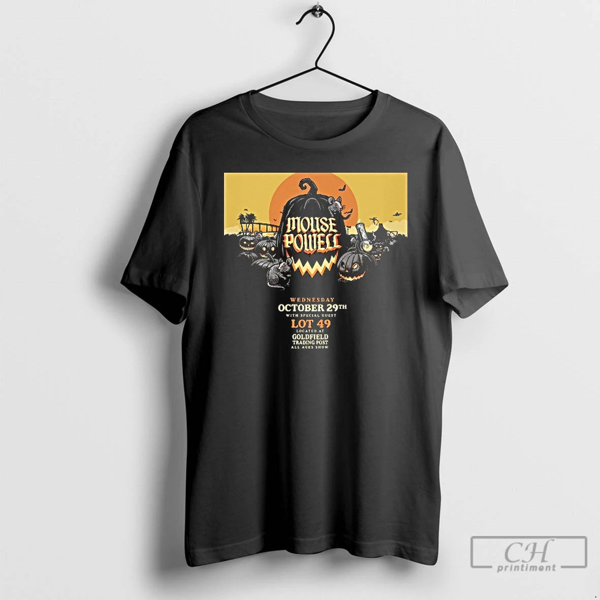 Premium Mouse Powell Oct 29 2025 Sacramento Tour Halloween T Shirts