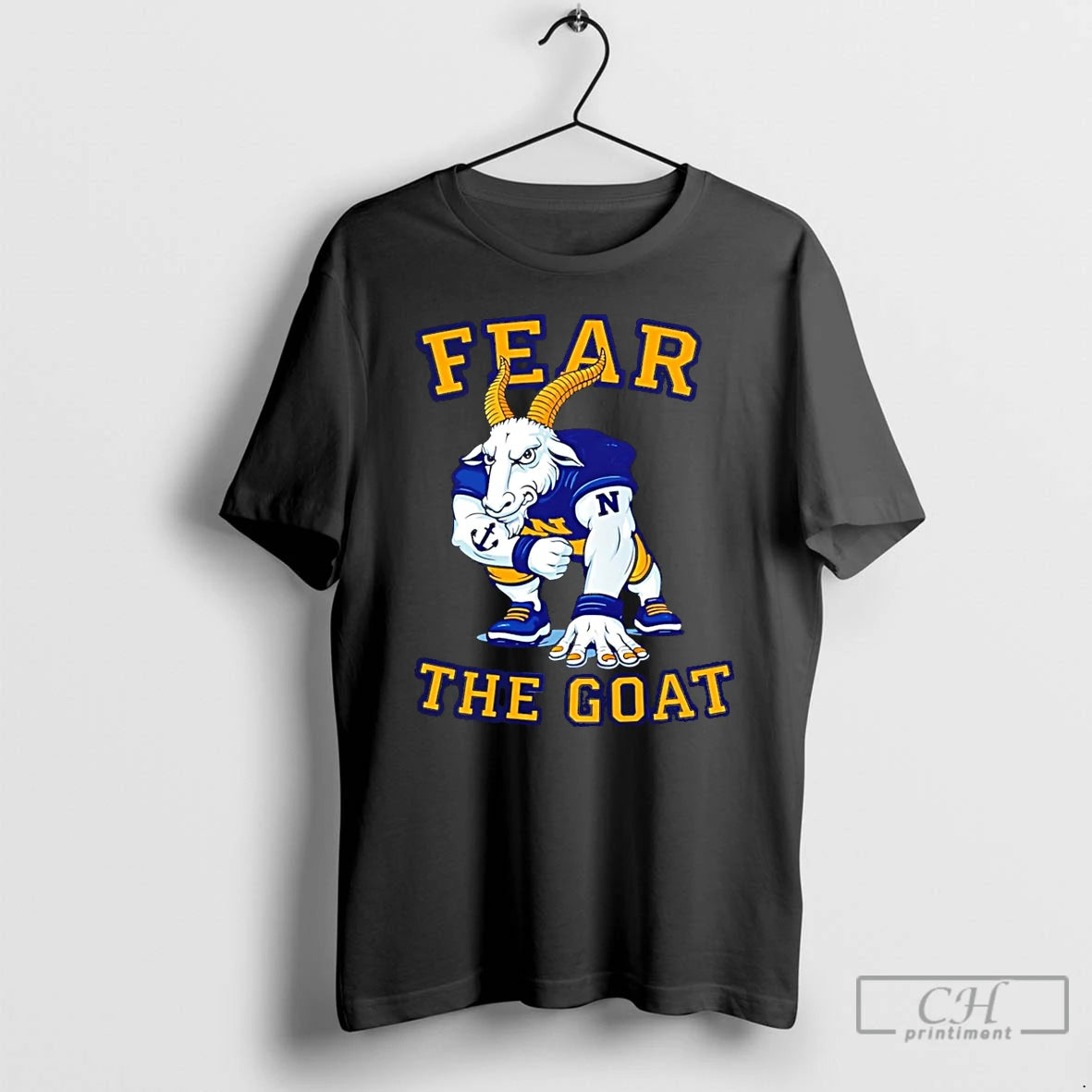 Premium Navy Midshipmen Navy Fear The Goat T-Shirts, Hoodie, Sweatshirt | AU18TeeNovaLab.com