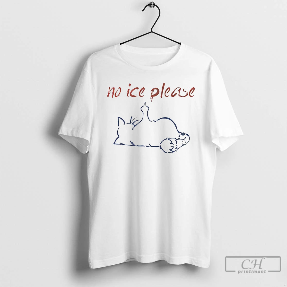 Premium No Ice Please Cat Middle Finger T-Shirts, Hoodie, Sweatshirt | AU18TeeNovaLab.com