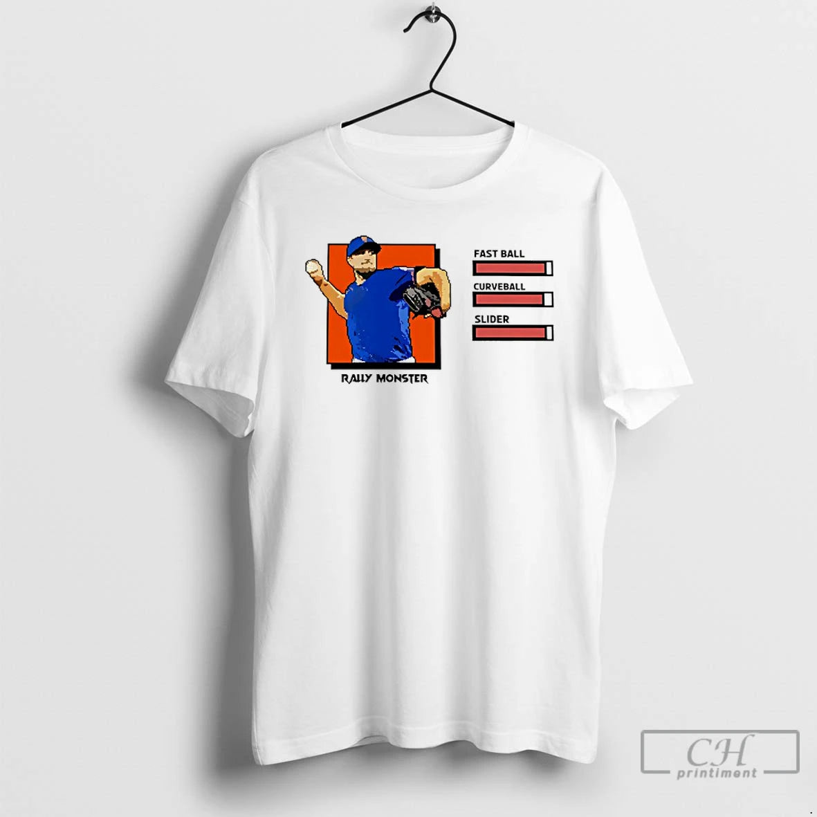 Premium Rally Monster Fastball Curveball Slider T-Shirts, Hoodie, Sweatshirt | AU18TeeNovaLab.com