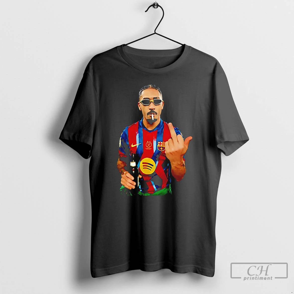 Premium Raphinha Middle Finger And Beer Barcelona Brasil Graphic T-Shirts, Hoodie, Sweatshirt | AU18TeeNovaLab.com