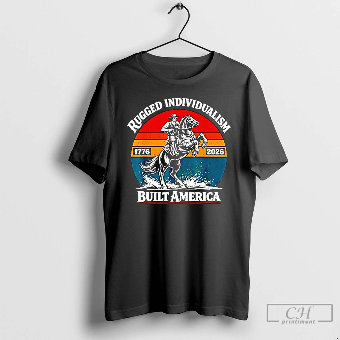 Premium Retro Vintage Usa Flag Rugged Individualism Patriotic T-Shirts, Hoodie, Sweatshirt | AU18TeeNovaLab.com