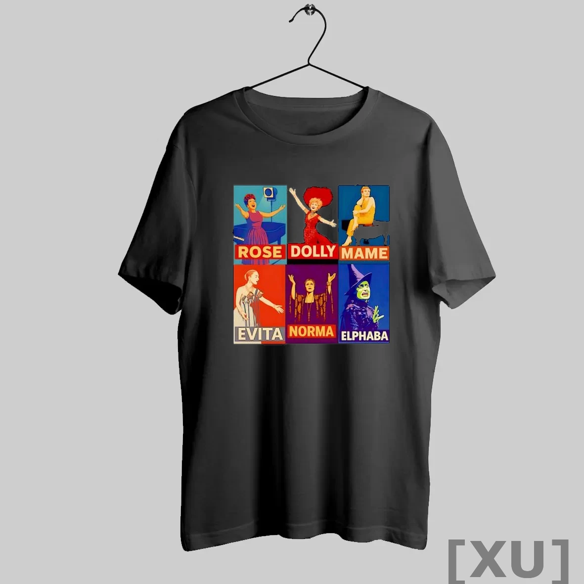 Premium Rose Dolly Mame Evita Norma Elphaba Broadway Musical Theater Collage T Shirts