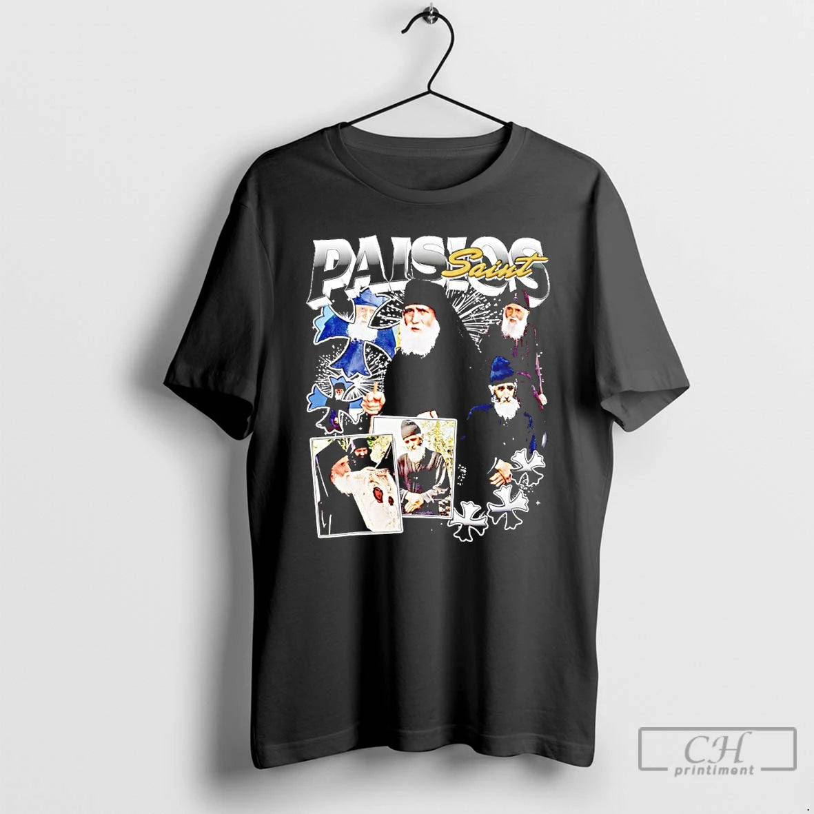 Premium Saint Paisios Picture Collage Vintage T-Shirts, Hoodie, Sweatshirt | AU18TeeNovaLab.com