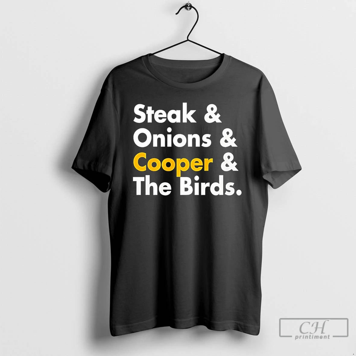 Premium Steak Onions Cooper The Birds Funny T-Shirts, Hoodie, Sweatshirt | AU18TeeNovaLab.com