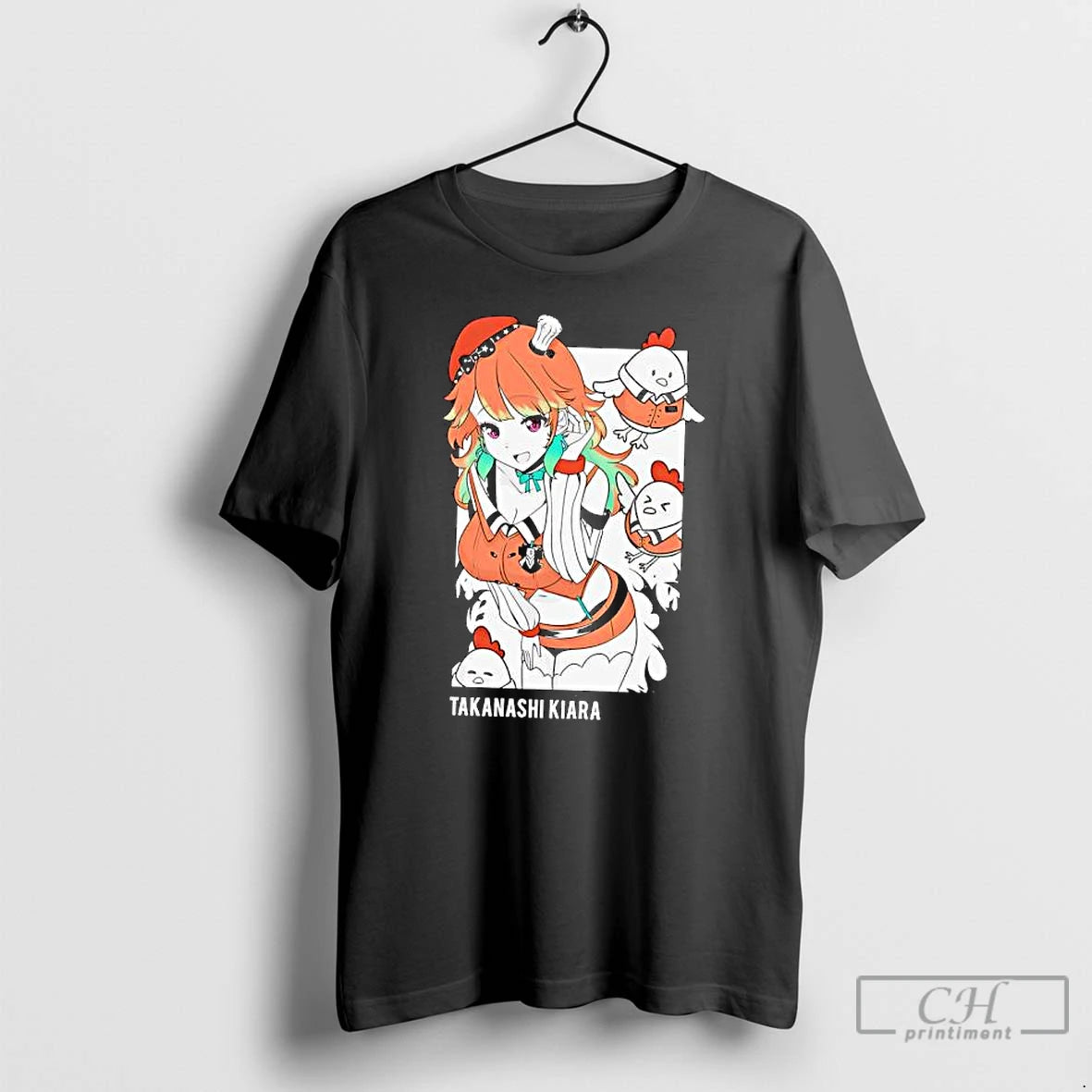 Premium Takanashi Kiara Anime Character Graphic T-Shirts, Hoodie, Sweatshirt | AU18TeeNovaLab.com