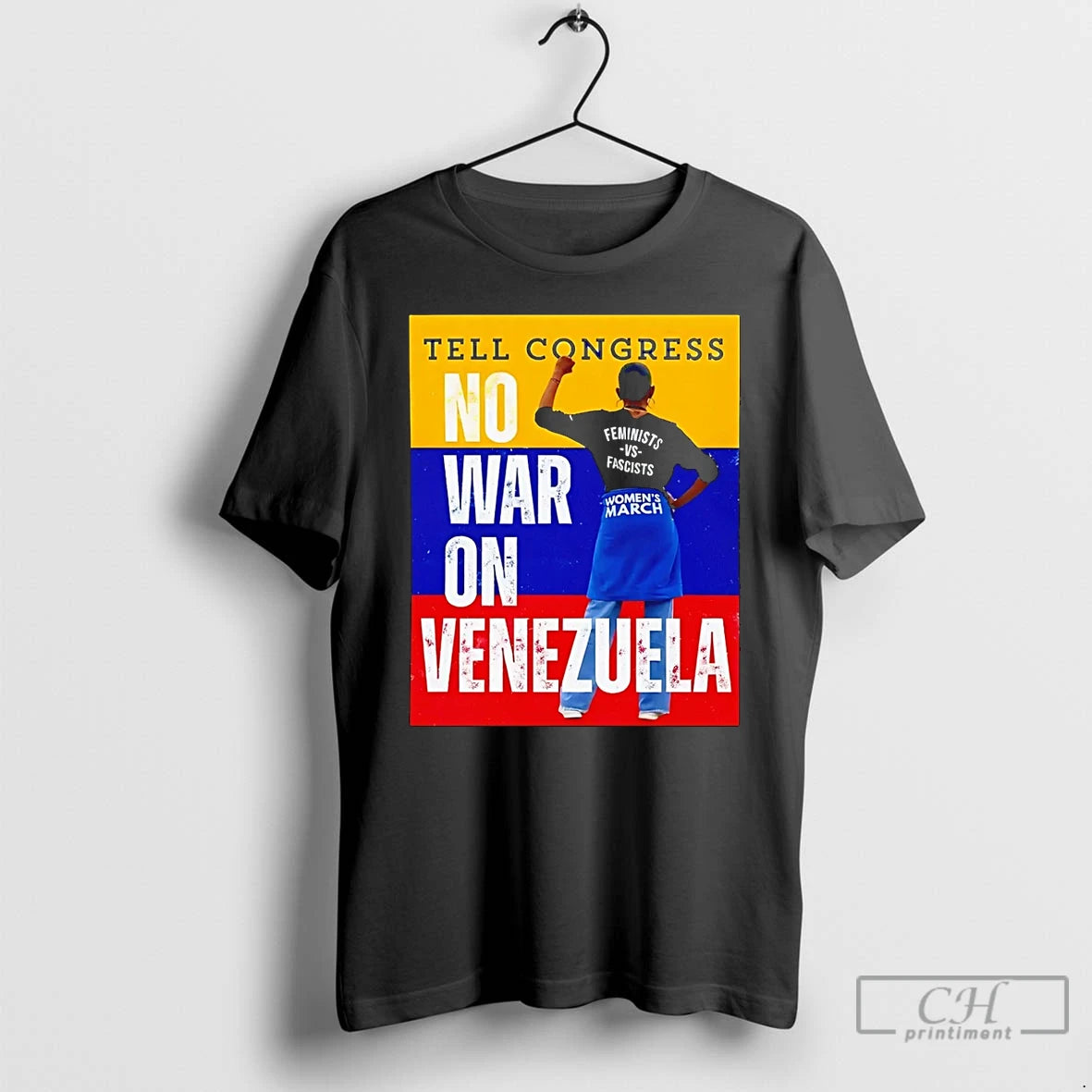 Premium Tell Congress No War On Venezuela Flag T-Shirts, Hoodie, Sweatshirt | AU18TeeNovaLab.com
