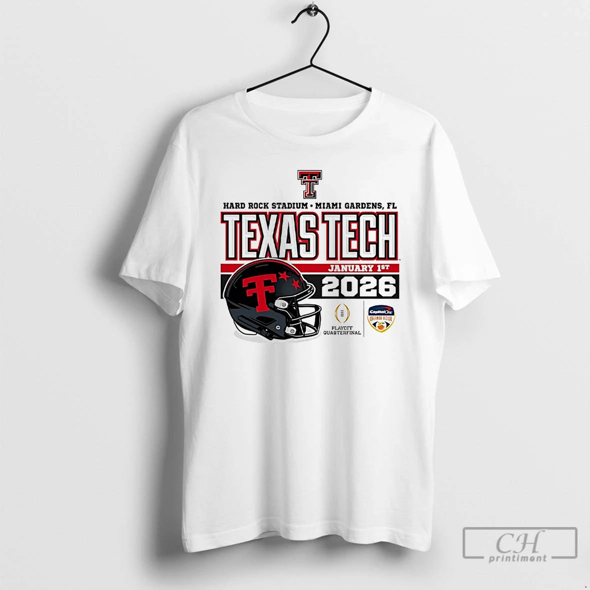 Premium Texas Tech Red Raiders Orange Bowl 2026 Cfp Quarterfinal T-Shirts, Hoodie, Sweatshirt | AU18TeeNovaLab.com