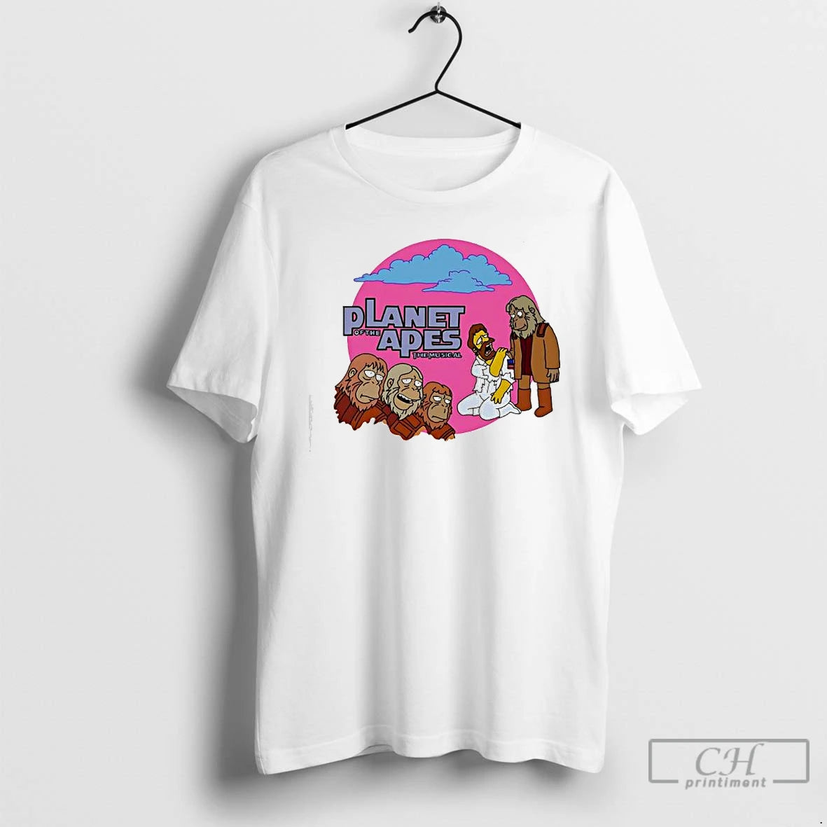 Premium The Simpsons Planet Of The Apes The Musical Graphic T-Shirts, Hoodie, Sweatshirt | AU18TeeNovaLab.com