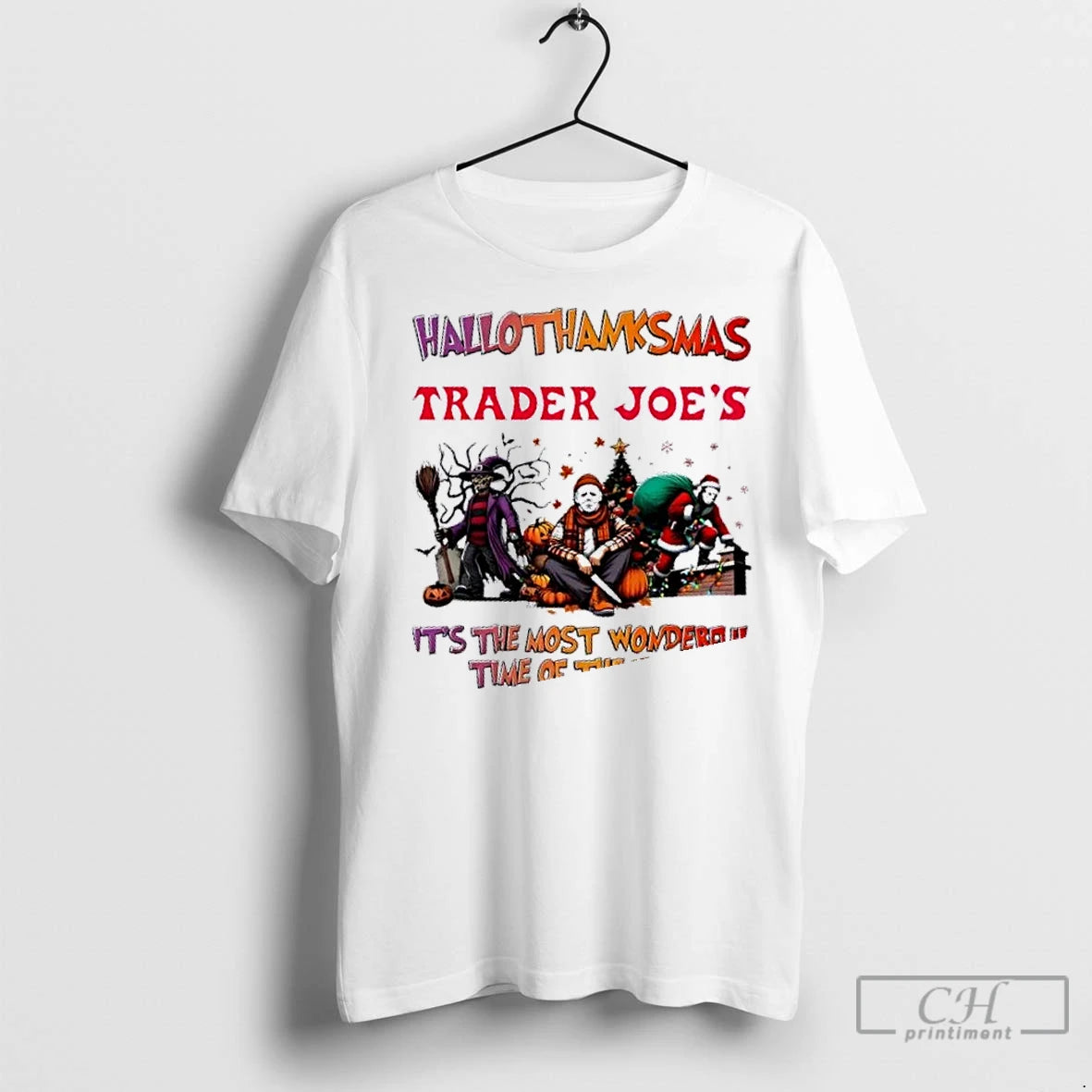 Premium Trader Joes X Horror Movies Happy Hallothanksmas Its The Most Wonderful Time Of The