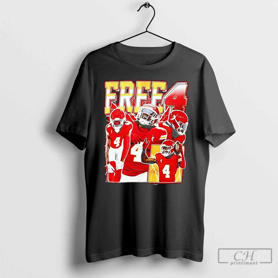 Premium Travis Kelce Tyquan Thornton Rashee Rice Free 4 T-Shirts, Hoodie, Sweatshirt | AU18TeeNovaLab.com