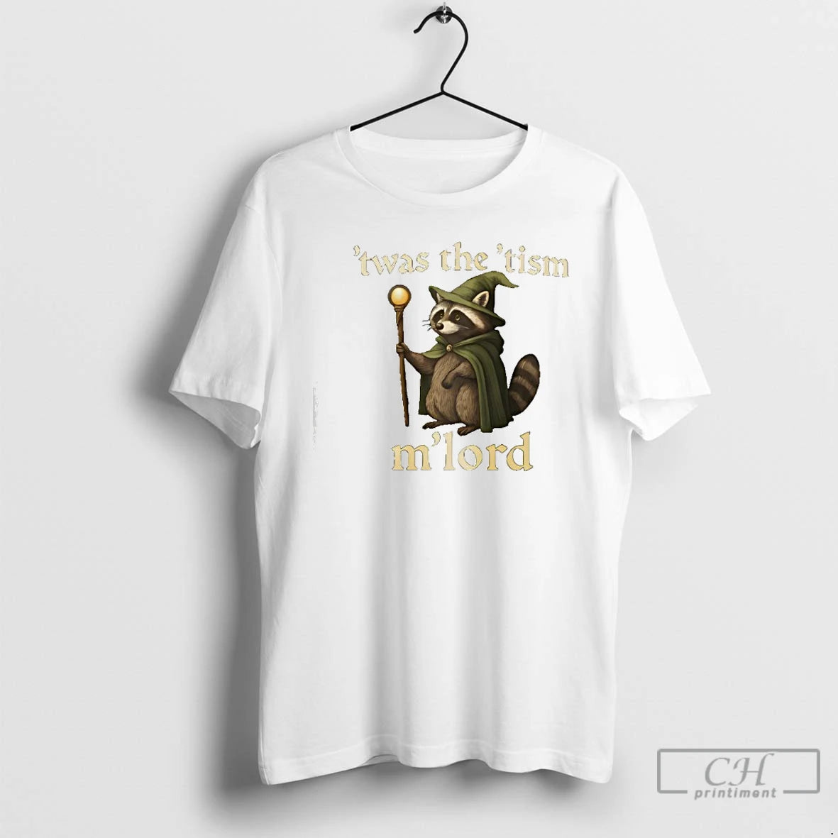Premium Twas The Tism Mlord Raccoon Wizard T-Shirts, Hoodie, Sweatshirt | AU18TeeNovaLab.com