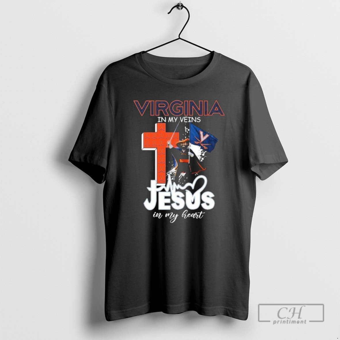 Premium Virginia Cavaliers In My Veins Jesus In My Heart Mascot Shirt Sweater Hoodie, Sweatshirt | AU18TeeNovaLab.com