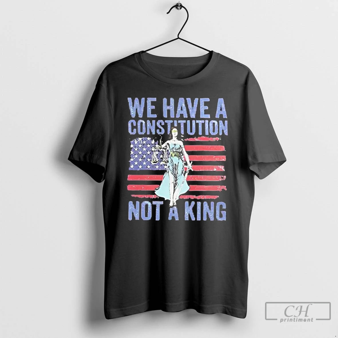 Premium We Have A Constitution Not A King Us Flag T-Shirts, Hoodie, Sweatshirt | AU18TeeNovaLab.com