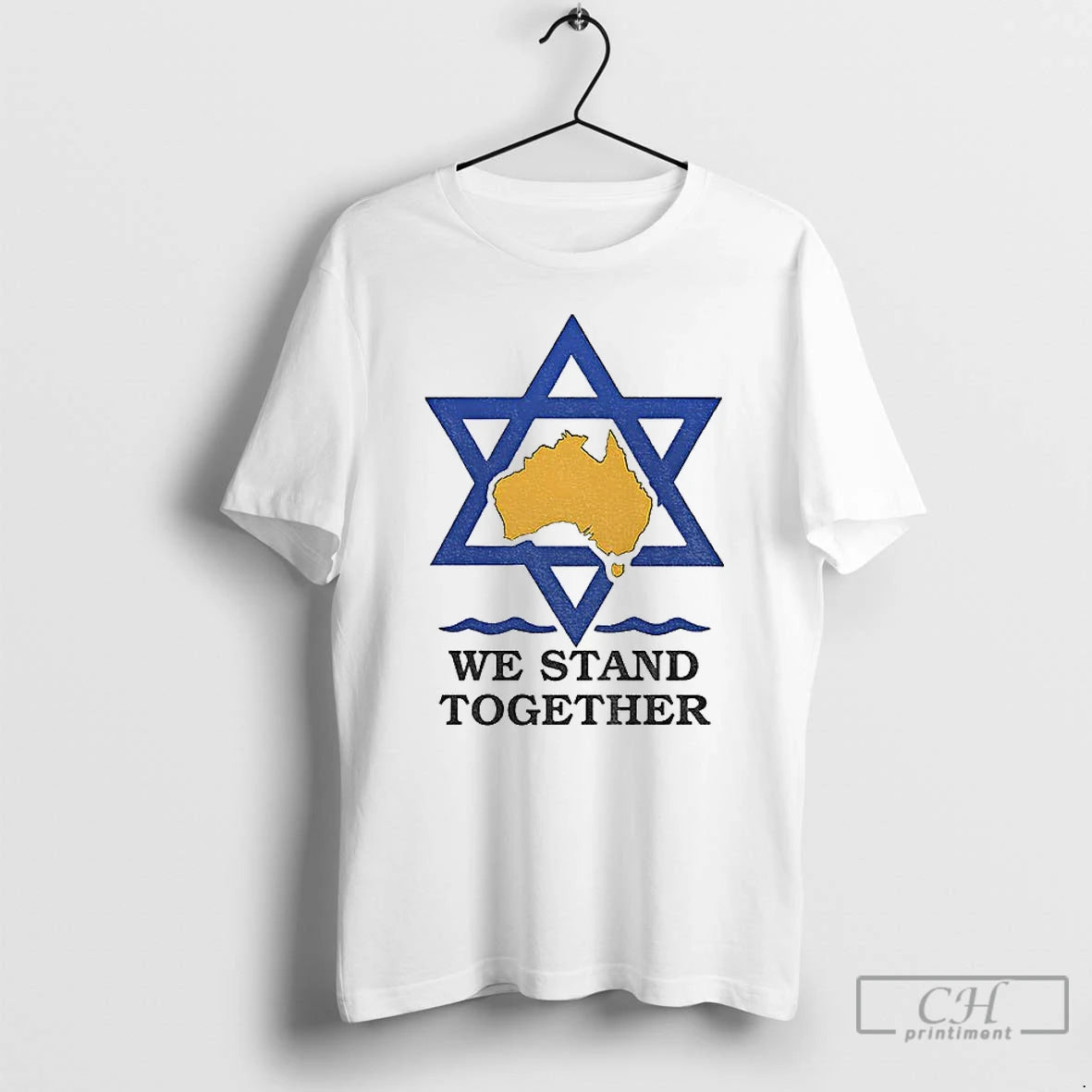 Premium We Stand Together With The Australian Jews T-Shirts, Hoodie, Sweatshirt | AU18TeeNovaLab.com