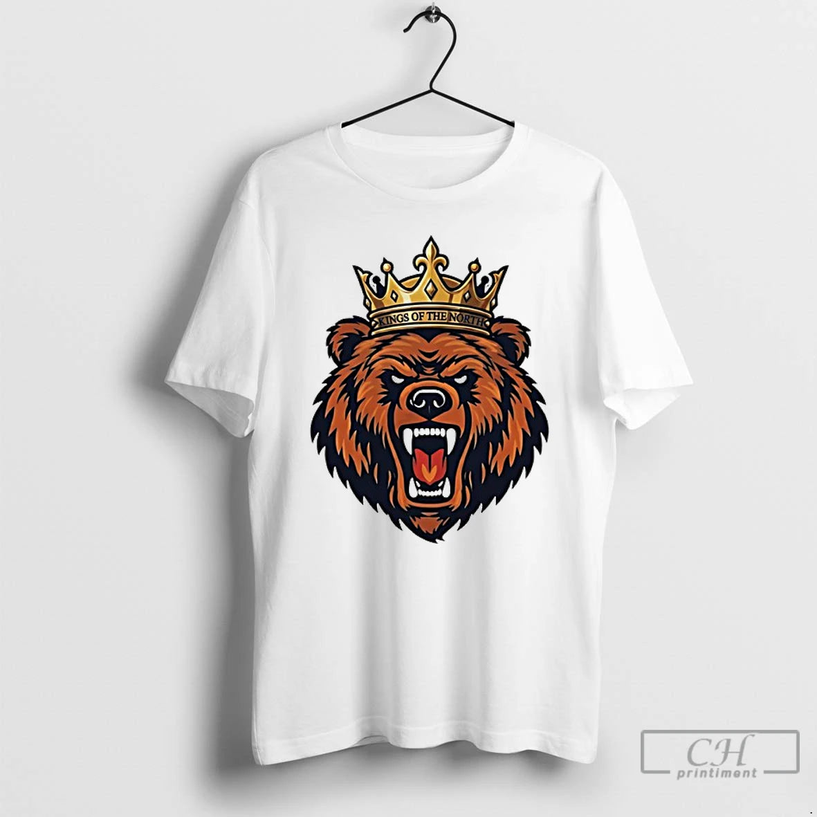 Premium Wear The Crown Chicago Bear King Of The North T-Shirts, Hoodie, Sweatshirt | AU18TeeNovaLab.com