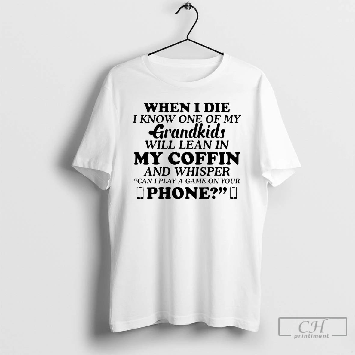 Premium When I Die I Know One Of My Grandkids Will Lean In My Coffin T-Shirts, Hoodie, Sweatshirt | AU18TeeNovaLab.com